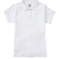 Girls' Short Sleeve Fitted Interlock Polo - CR858Y - White