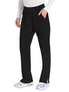 Women's 7-Pocket Natural Rise Tapered Leg Pant - DK005 - Black
