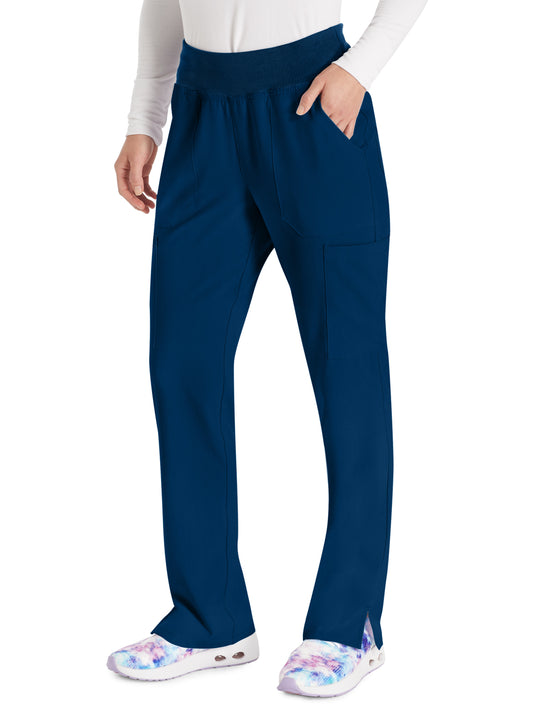 Women's 7-Pocket Natural Rise Tapered Leg Pant - DK005 - Navy