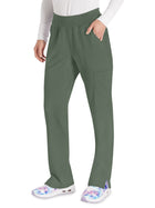 Women's 7-Pocket Natural Rise Tapered Leg Pant - DK005 - Olive