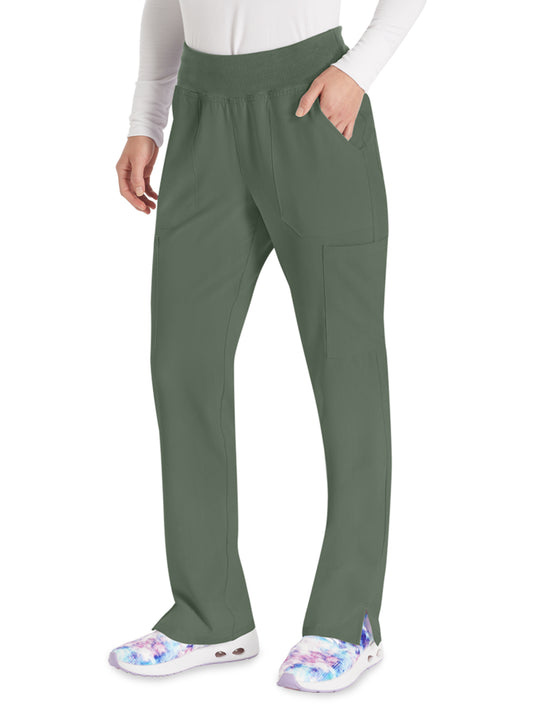 Women's 7-Pocket Natural Rise Tapered Leg Pant - DK005 - Olive