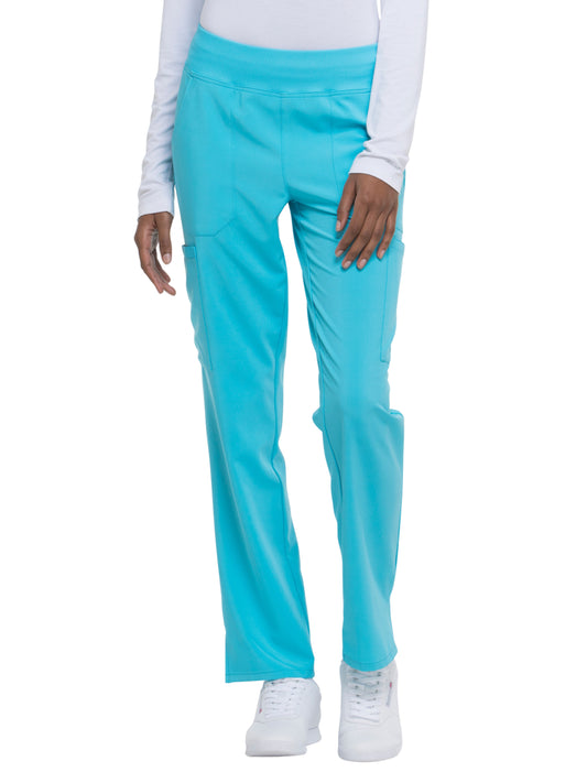 Women's 7-Pocket Natural Rise Tapered Leg Pant - DK005 - Turquoise