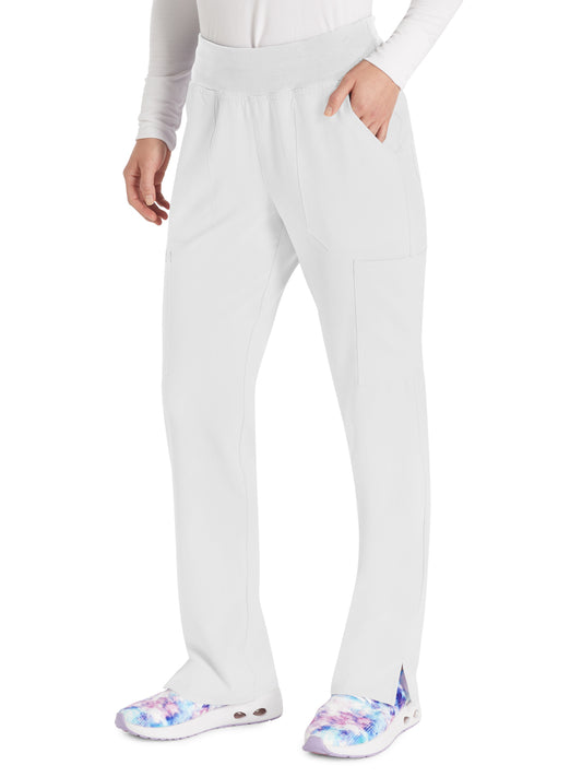 Women's 7-Pocket Natural Rise Tapered Leg Pant - DK005 - White