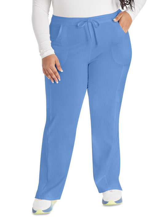 Women's 7-Pocket Mid Rise Straight Leg Pant - DK010 - Ciel