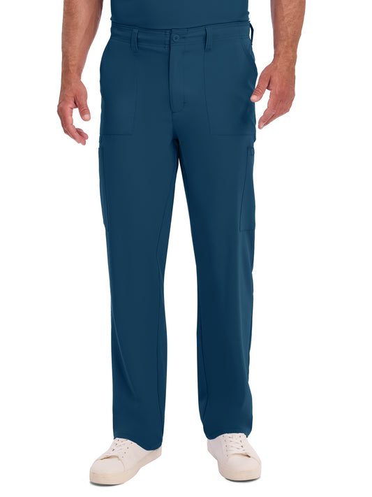 Men's 6-Pocket Natural Rise Drawstring Pant - DK015 - Caribbean Blue