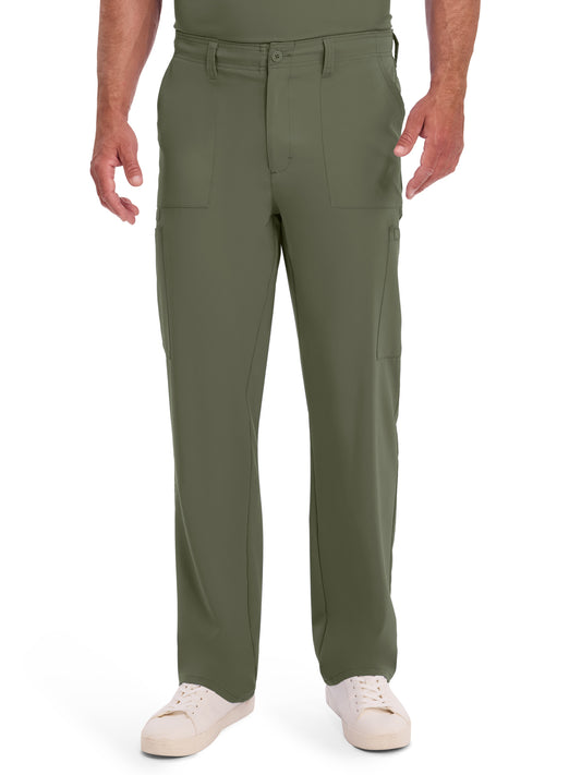Men's 6-Pocket Natural Rise Drawstring Pant - DK015 - Olive