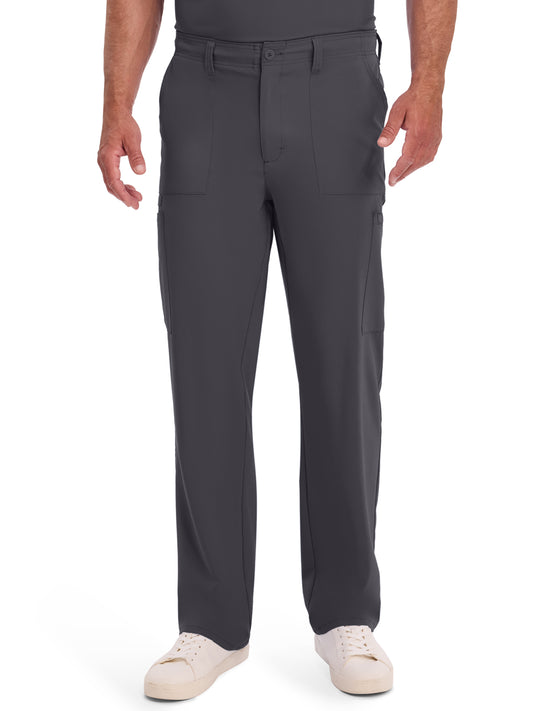 Men's 6-Pocket Natural Rise Drawstring Pant - DK015 - Pewter