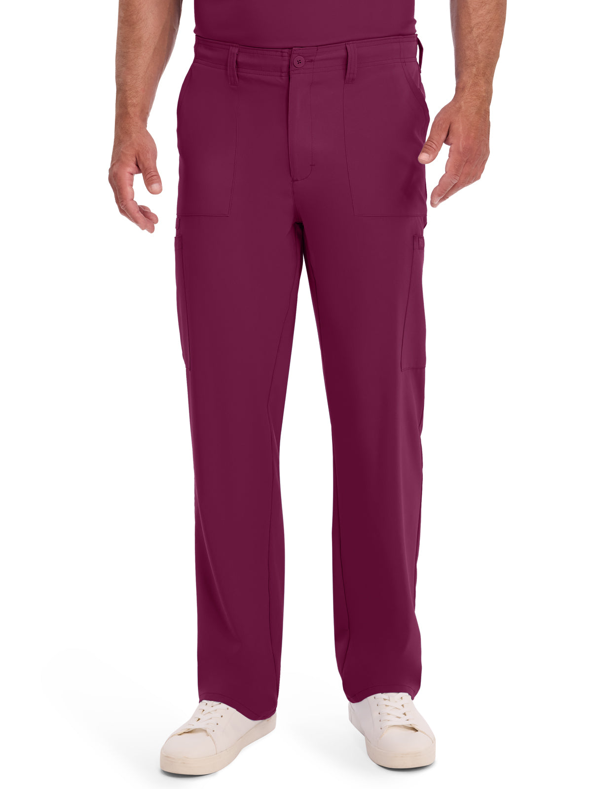 Men's 6-Pocket Natural Rise Drawstring Pant - DK015 - Wine