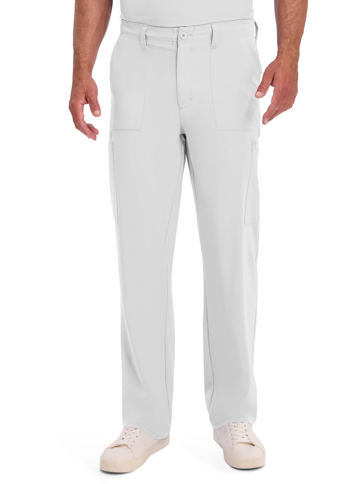 Men's 6-Pocket Natural Rise Drawstring Pant - DK015 - White
