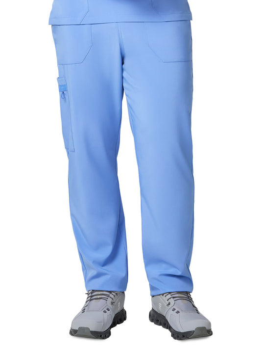 Unisex 5-Pocket Natural Rise Tapered Leg Pant - DK019 - Ciel