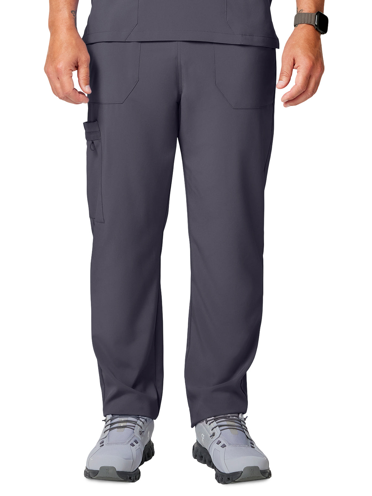 Unisex 5-Pocket Natural Rise Tapered Leg Pant - DK019 - Pewter