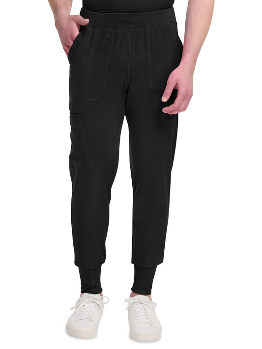 Men's 4-Pocket Tapered Leg Jogger Pant - DK040 - Black