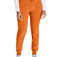 Women's 6-Pocket Mid Rise Jogger Pant - DK065 - Apricot Orange