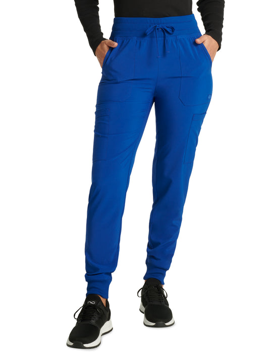 Women's 6-Pocket Mid Rise Jogger Pant - DK065 - Galaxy Blue