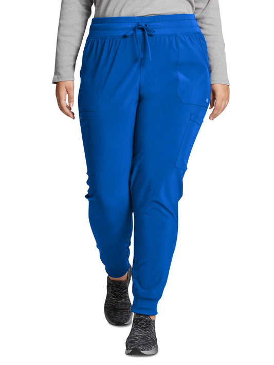 Women's 6-Pocket Mid Rise Jogger Pant - DK065 - Royal