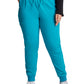 Women's 6-Pocket Mid Rise Jogger Pant - DK065 - Teal Blue