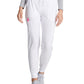 Women's 6-Pocket Mid Rise Jogger Pant - DK065 - White