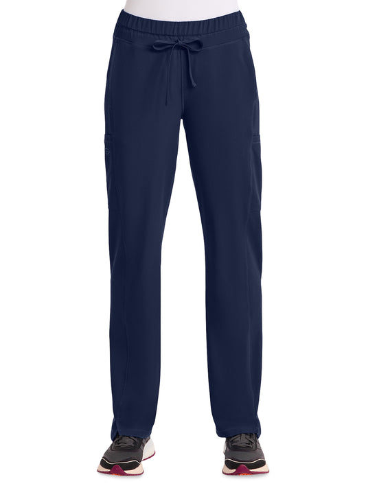 Women's 5-Pocket Mid Rise Straight Leg Pant - DK130 - Navy