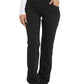 Women's 6-Pocket Mid Rise Tapered Leg Pant - DK135 - Black