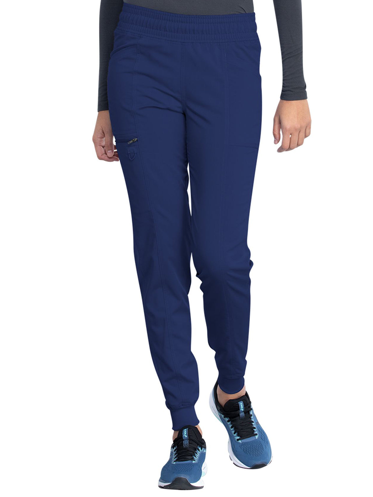 Women's 5-Pocket Mid Rise Jogger Pant - DK155 - Navy