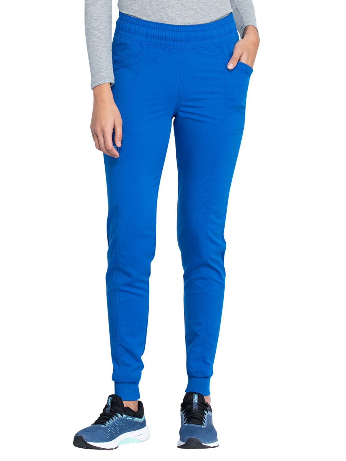 Women's 5-Pocket Mid Rise Jogger Pant - DK155 - Royal