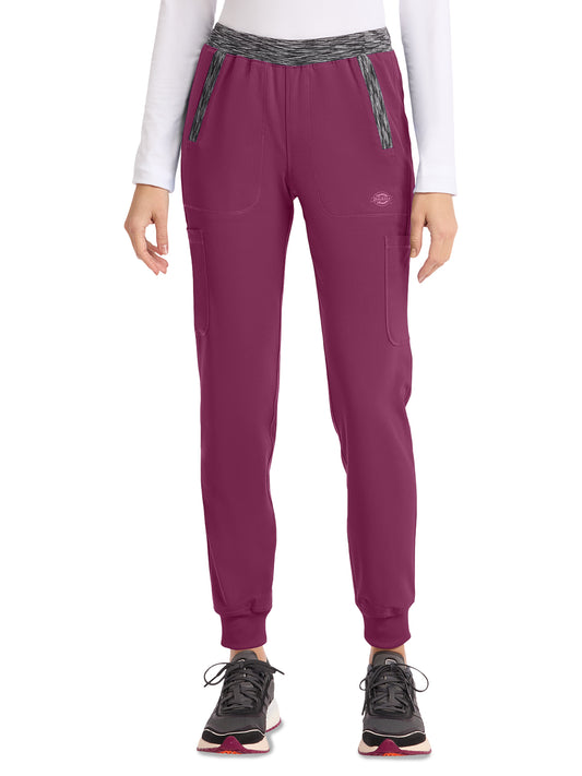 Women's 6-Pocket Natural Rise Jogger Pant - DK185 - Wine