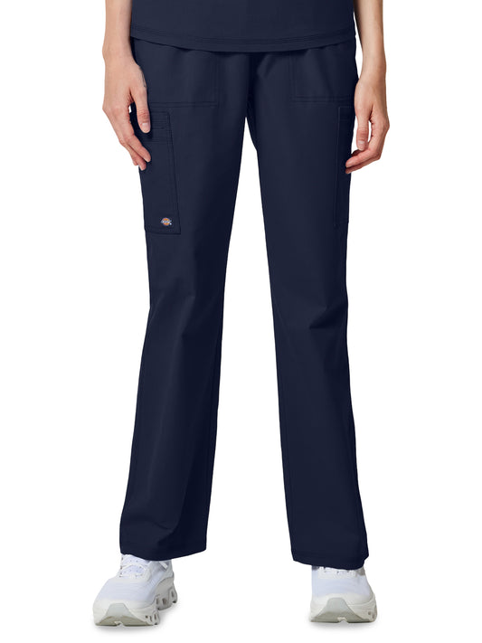 Women's 6-Pocket Straight Leg Cargo Pant - DK274 - Navy