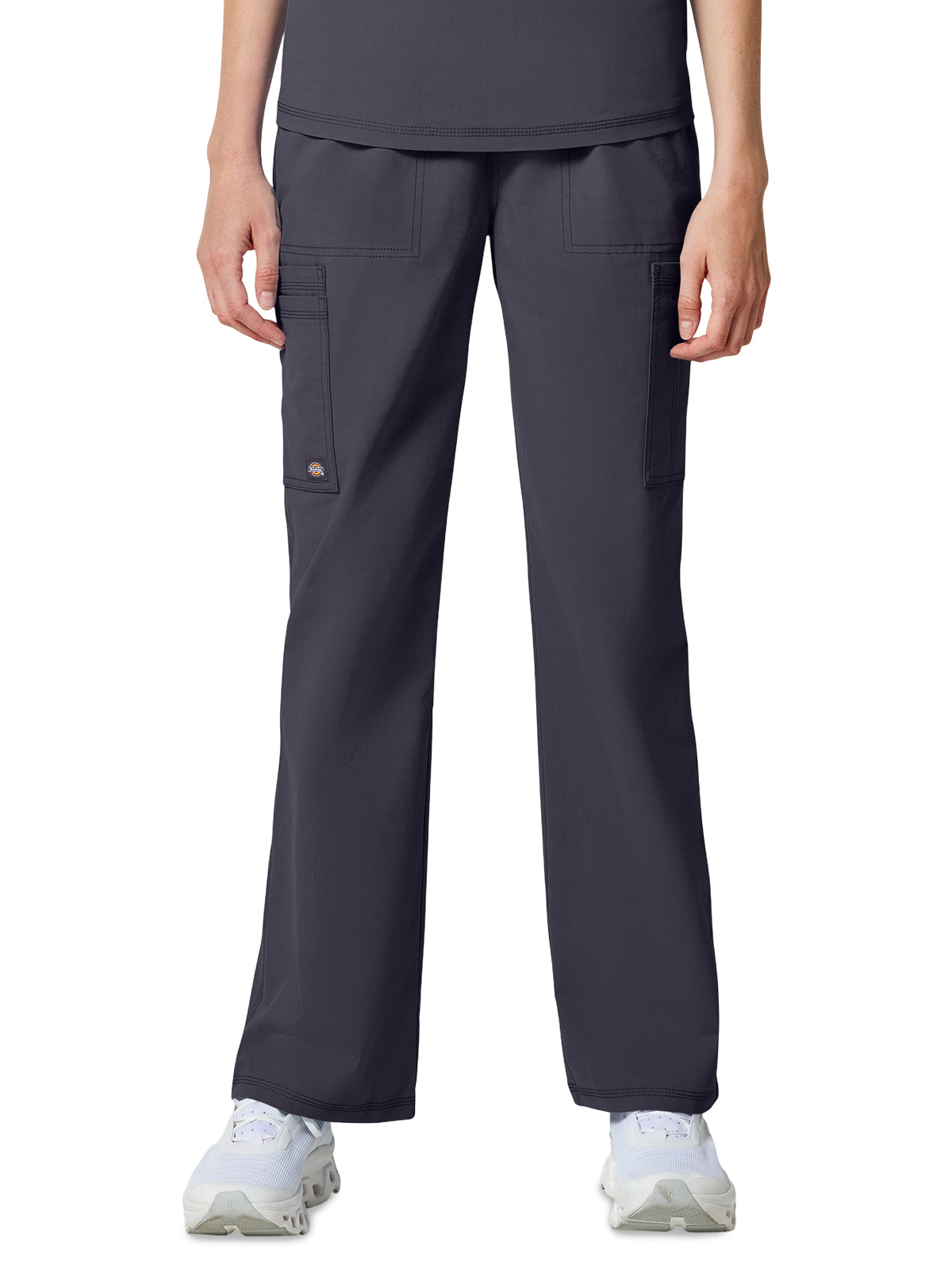 Women's 6-Pocket Straight Leg Cargo Pant - DK274 - Pewter