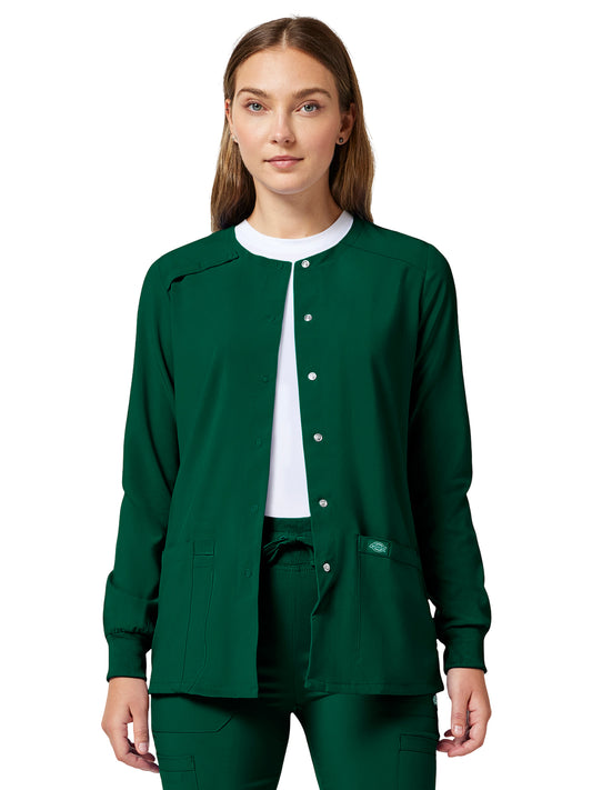 Women's 2-Pocket Snap Front Jacket - DK305 - Hunter Green