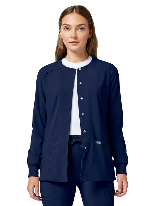 Women's 2-Pocket Snap Front Jacket - DK305 - Navy