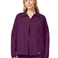 Women's 3-Pocket Snap Front Jacket - DK343 - Wine