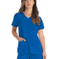Women's 2-Pocket Contemporary V-Neck Top - DK615 - Royal