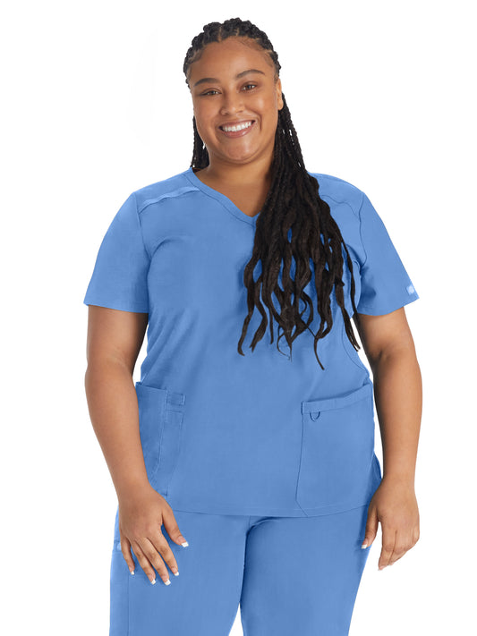 Women's 2-Pocket Contemporary Top - DK625 - Ciel