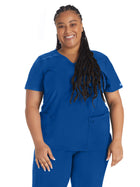 Women's 2-Pocket Contemporary Top - DK625 - Galaxy Blue