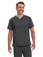 Men's 2-Pocket Tuckable V-Neck Top - DK635 - Black
