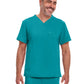 Men's 2-Pocket Tuckable V-Neck Top - DK635 - Teal Blue