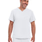 Men's 2-Pocket Tuckable V-Neck Top - DK635 - White