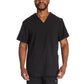 Men's 4-Pocket V-Neck Top - DK645 - Black