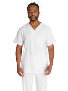 Men's 4-Pocket V-Neck Top - DK645 - White