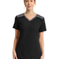 Women's 3-Pocket V-Neck Top - DK740 - Black