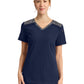 Women's 3-Pocket V-Neck Top - DK740 - Navy