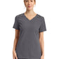 Women's 3-Pocket V-Neck Top - DK740 - Pewter