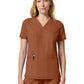 Women's 2-Pocket V-Neck Scrub Top - DK856 - Ginger Glow