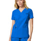 Women's 2-Pocket V-Neck Scrub Top - DK856 - Royal