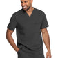 Men's 2-Pocket Tuckable V-Neck Top - DK865 - Pewter