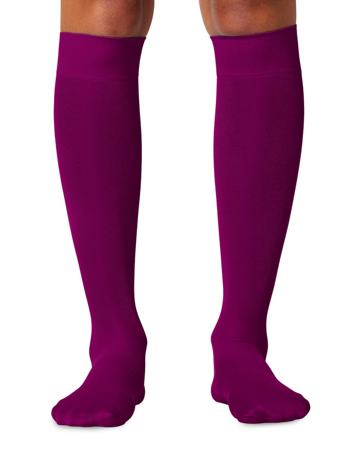 Women's Knee High 8-15 mmHg Compression Sock - FASHIONSUPPORT - Wine