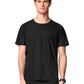 Men's 2-Pocket Crew Neck Scrub Top - IN00020 - Black
