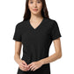 Women's 2-Pocket V-Neck Top - IN00033 - Black