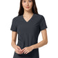 Women's 2-Pocket V-Neck Top - IN00033 - Pewter