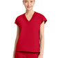 Women's 1-Pocket V-Neck Dolman Top - IN00034 - Cherry Pop